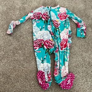 Posh Peanut Floral Ruffle Footies